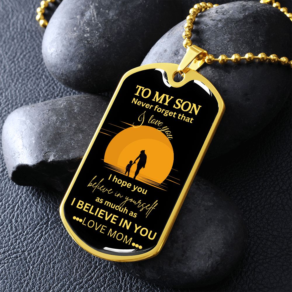 To My Son | Dogtag