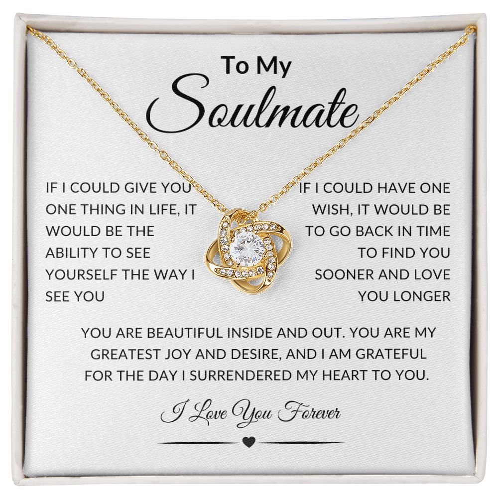 Soulmate | Love Knot Necklace (Yellow and White Variants)