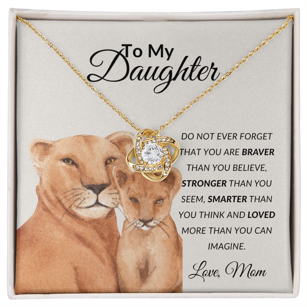To My Daughter | Love Knot Necklace