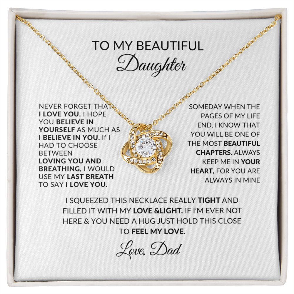 To My Daughter | Love Dad | Love Knot