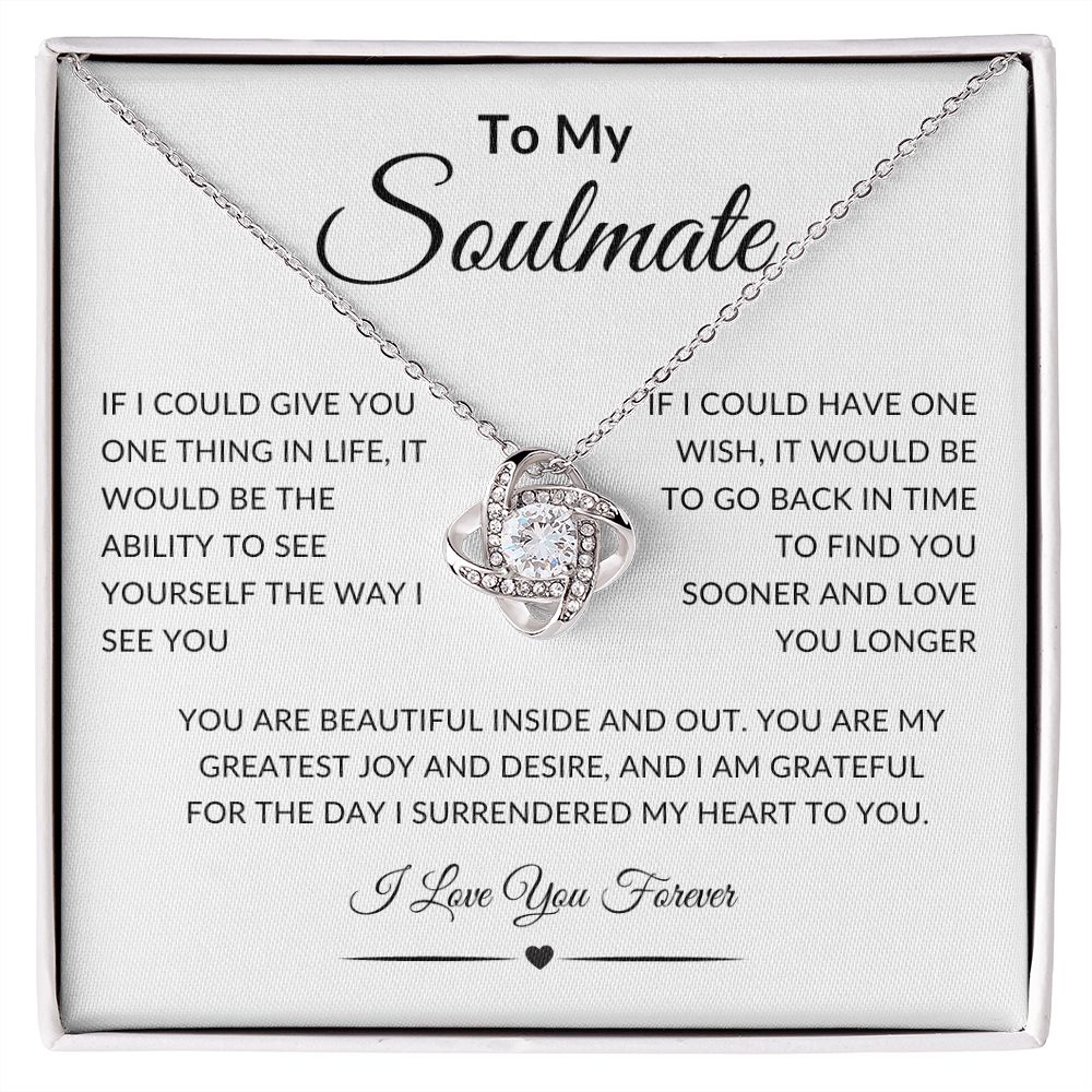 Soulmate | Love Knot Necklace (Yellow and White Variants)