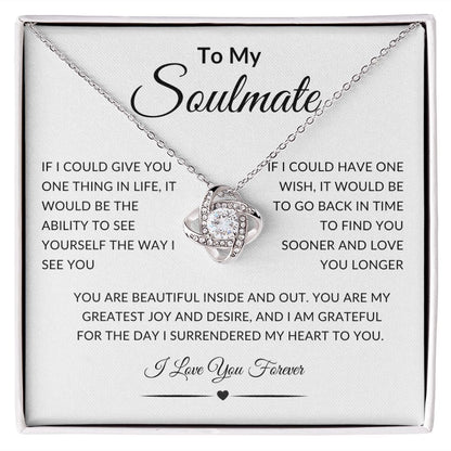 Soulmate | Love Knot Necklace (Yellow and White Variants)
