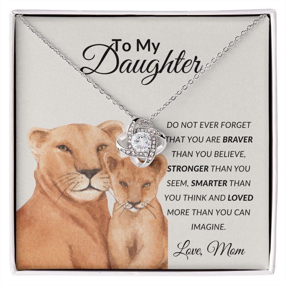 To My Daughter | Love Knot Necklace