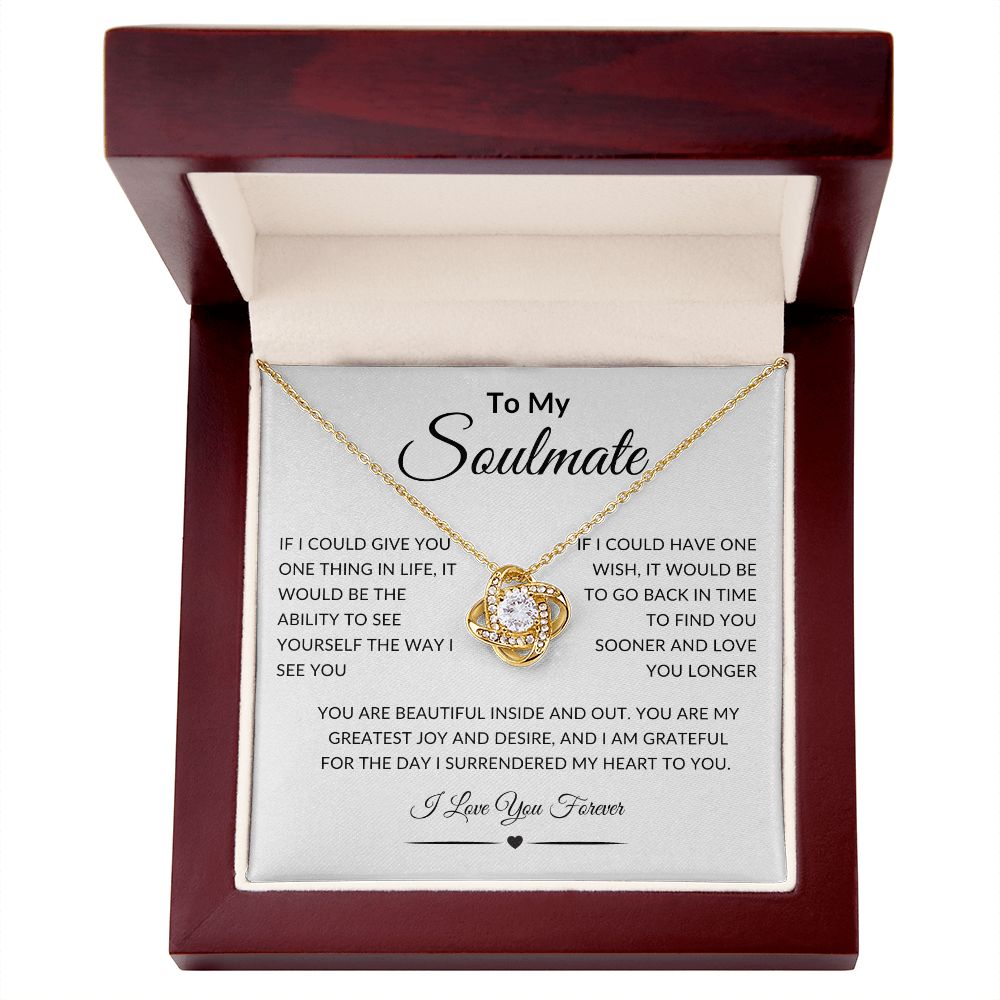 Soulmate | Love Knot Necklace (Yellow and White Variants)