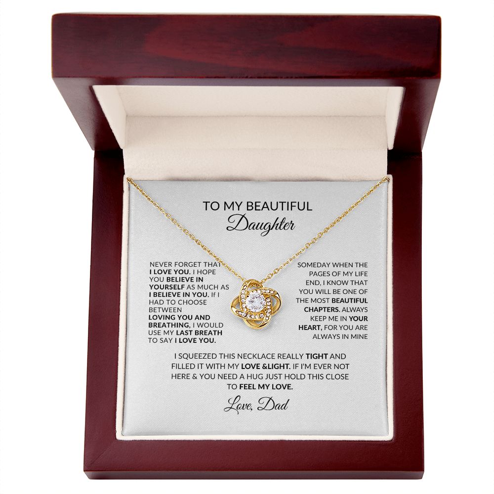 To My Daughter | Love Dad | Love Knot