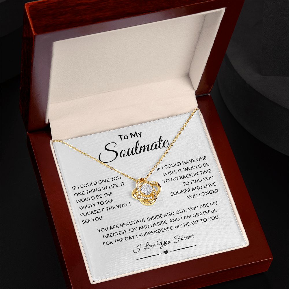 Soulmate | Love Knot Necklace (Yellow and White Variants)
