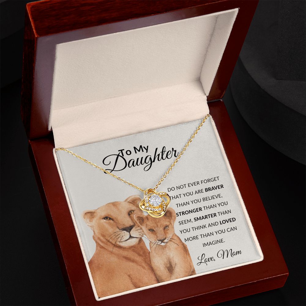 To My Daughter | Love Knot Necklace