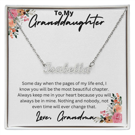 Granddaughter | Custom Name Necklace